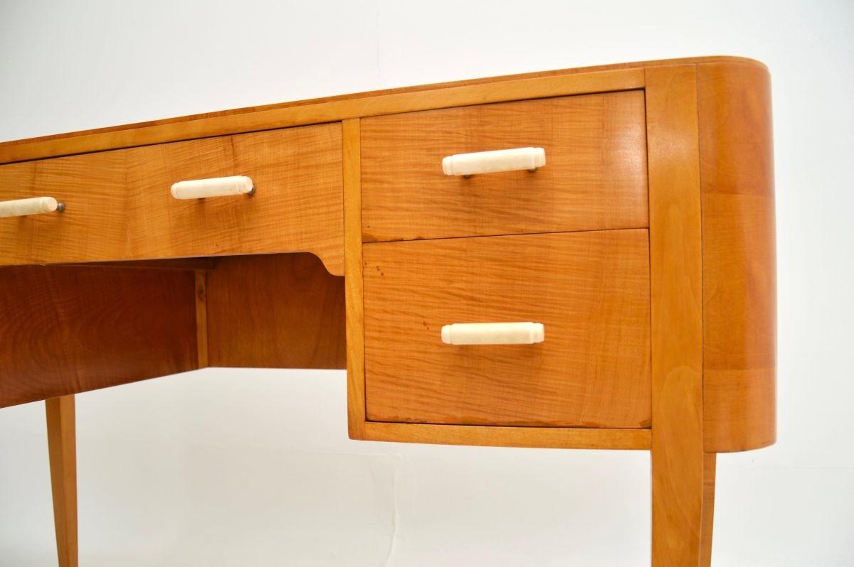 Swedish Art Deco Desk in Satin Birch 7
