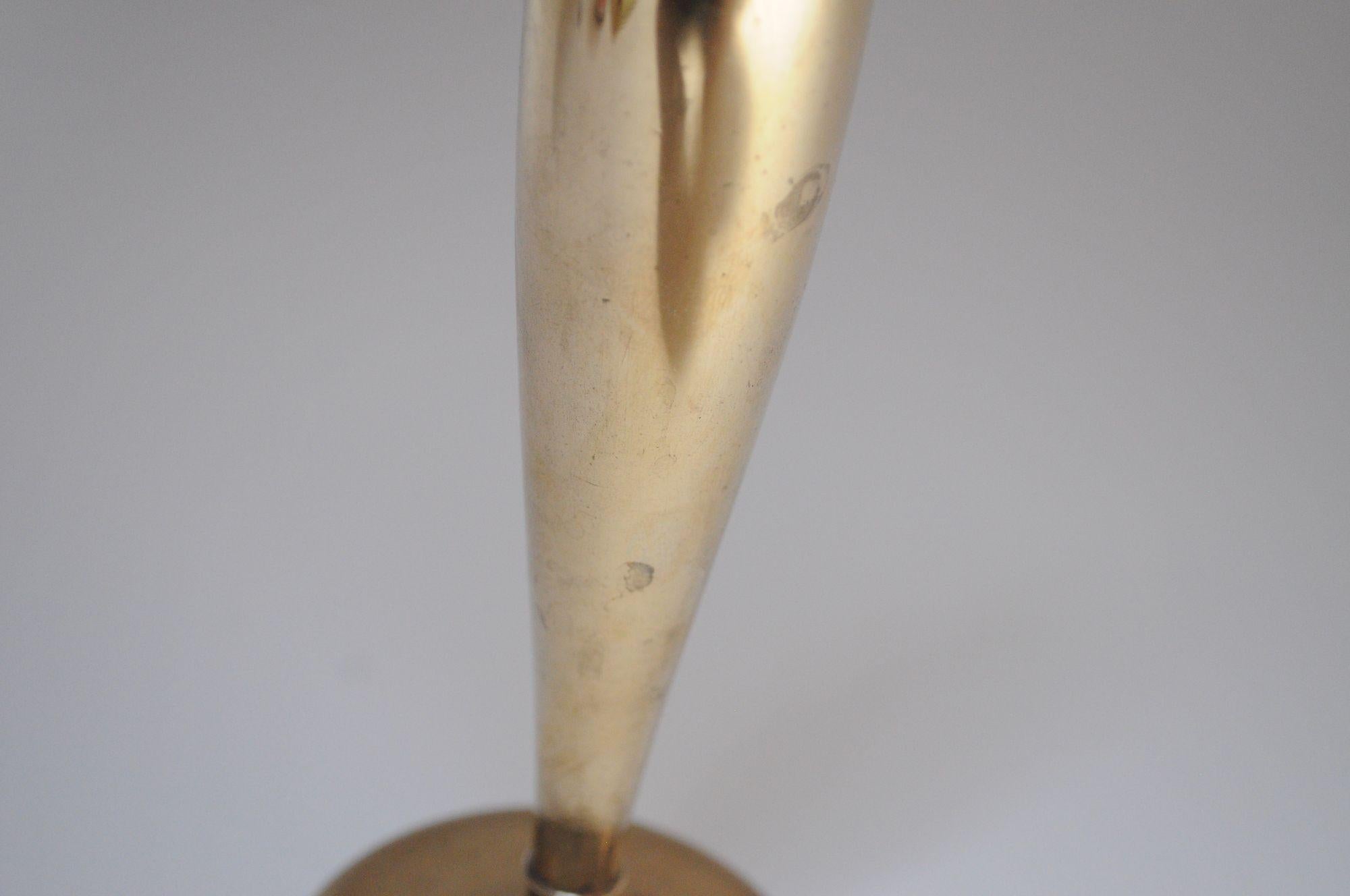 Vaso a bocciolo svedese Art Deco Dirigold Goldware in vendita 4