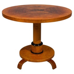 Swedish Art Deco, End Table, Birch, Ebonized Wood, Sweden, 1930s
