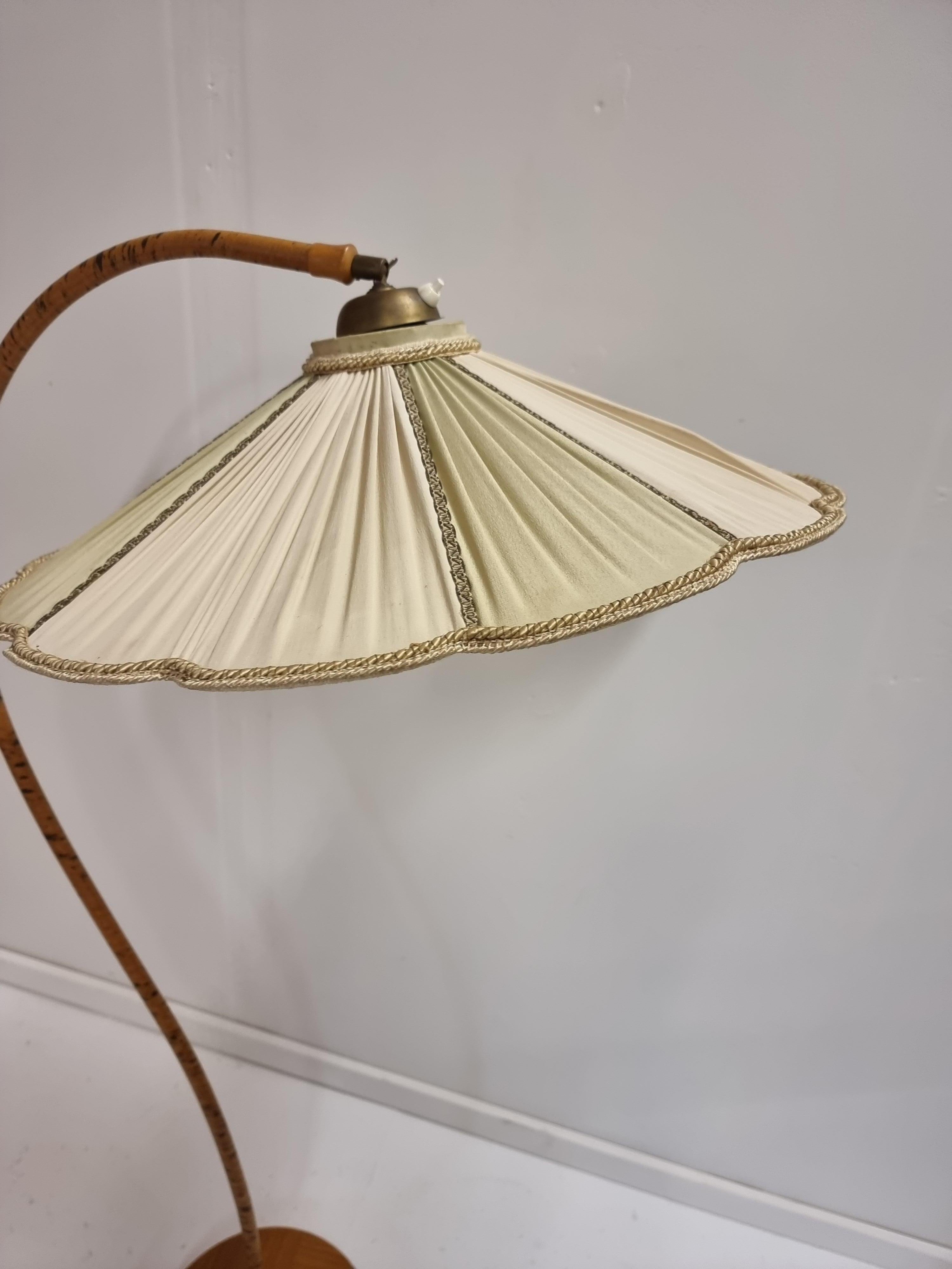 Swedish Art Deco, Floor Lamp by Aage Eriksson, Midskog, Original Label 13