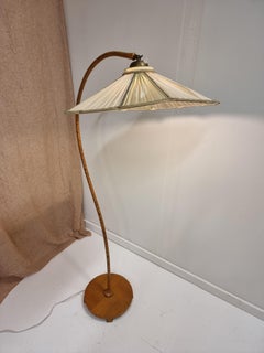 Swedish Art Deco, Floor Lamp by Aage Eriksson, Midskog, Original Label