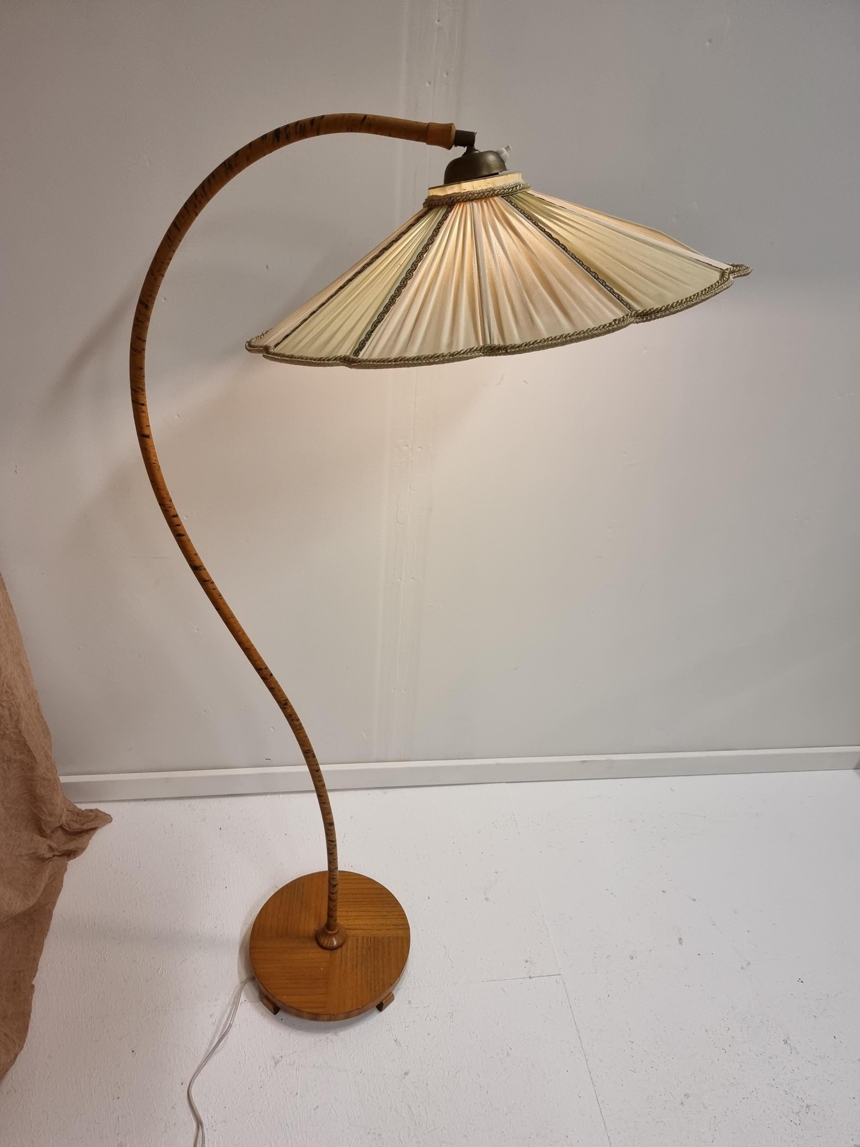 Mid-20th Century Swedish Art Deco, Floor Lamp by Aage Eriksson, Midskog, Original Label