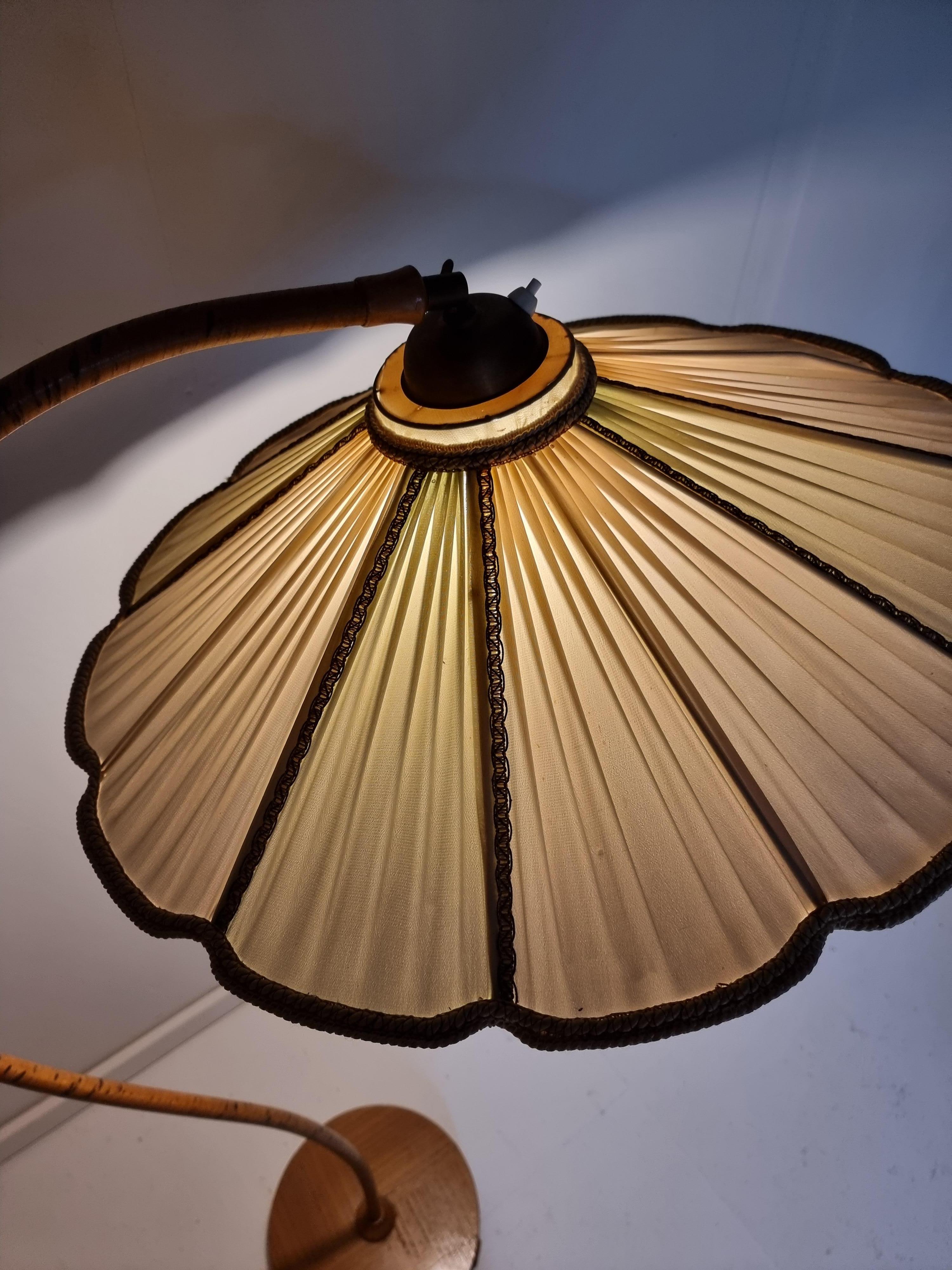 Swedish Art Deco, Floor Lamp by Aage Eriksson, Midskog, Original Label 3