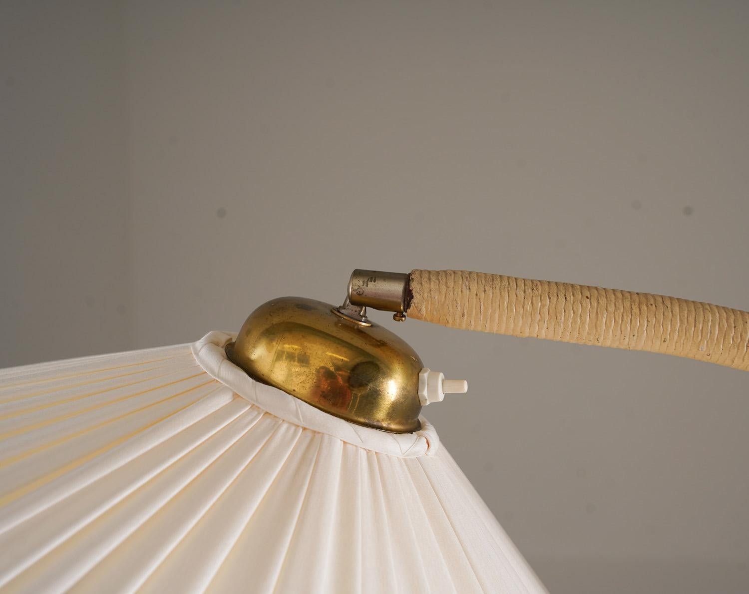 Hemp Swedish Art Deco Floor Lamp