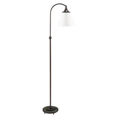 Swedish Art Deco Floor Lamp in Bronze, 1920s
