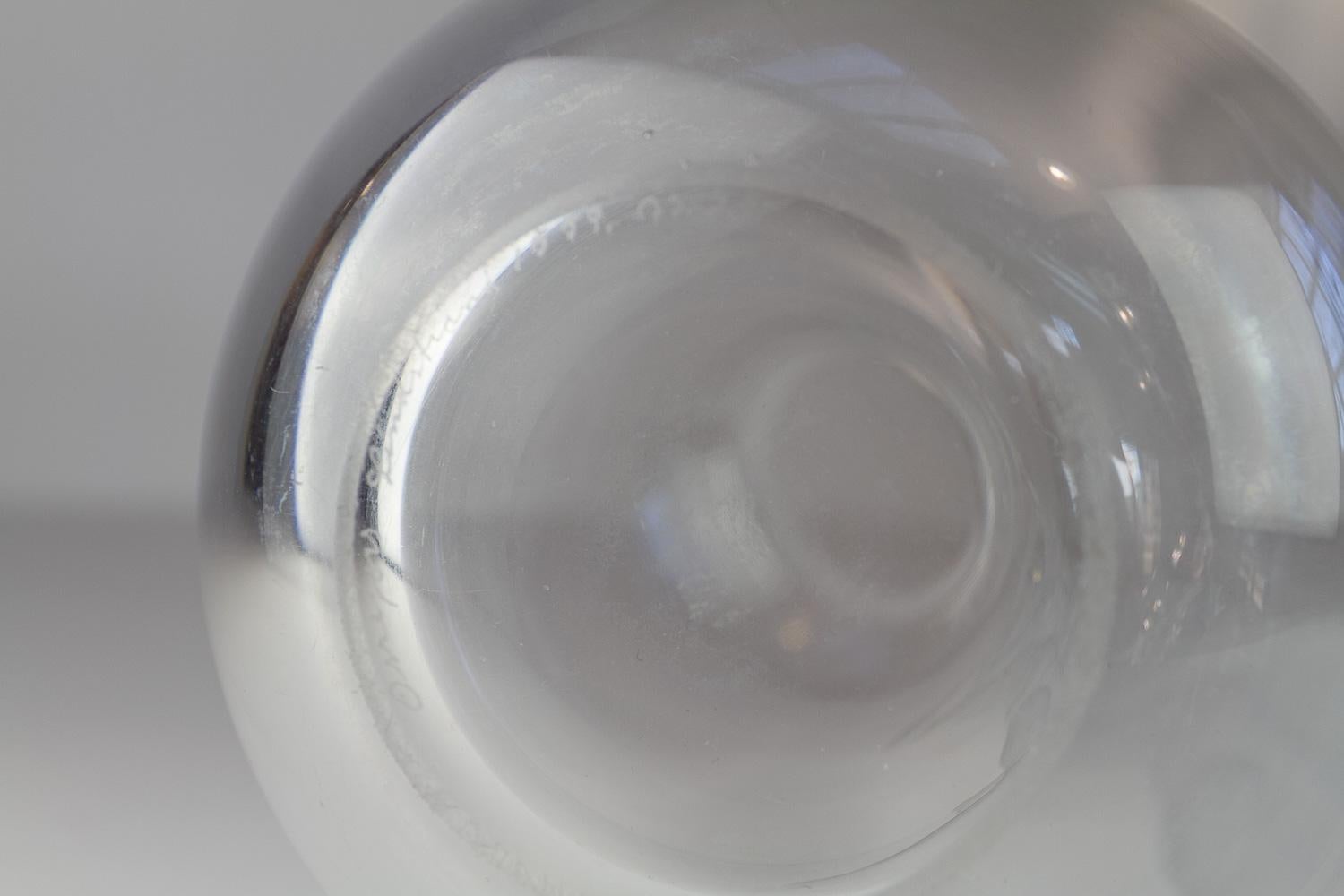 Vaso in vetro Swedish Art Glass con coppia di Vicke Lindstrand per Orrefors, 1930. in vendita 6