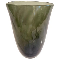 Swedish Art Deco Gray Glass Vase, 1930s