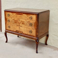 Swedish Art Deco Inlaid Chest of Drawers by Eric Chambert, Circa 1920