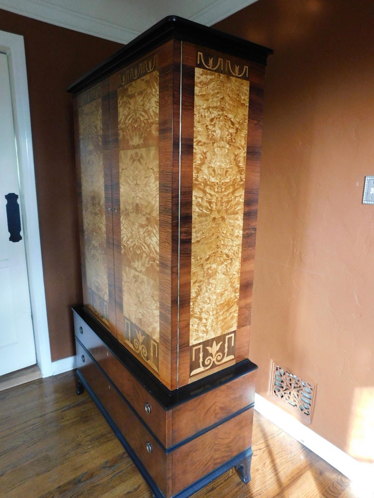Swedish Art Deco Inlaid Storage by Eric Chambert, circa 1930