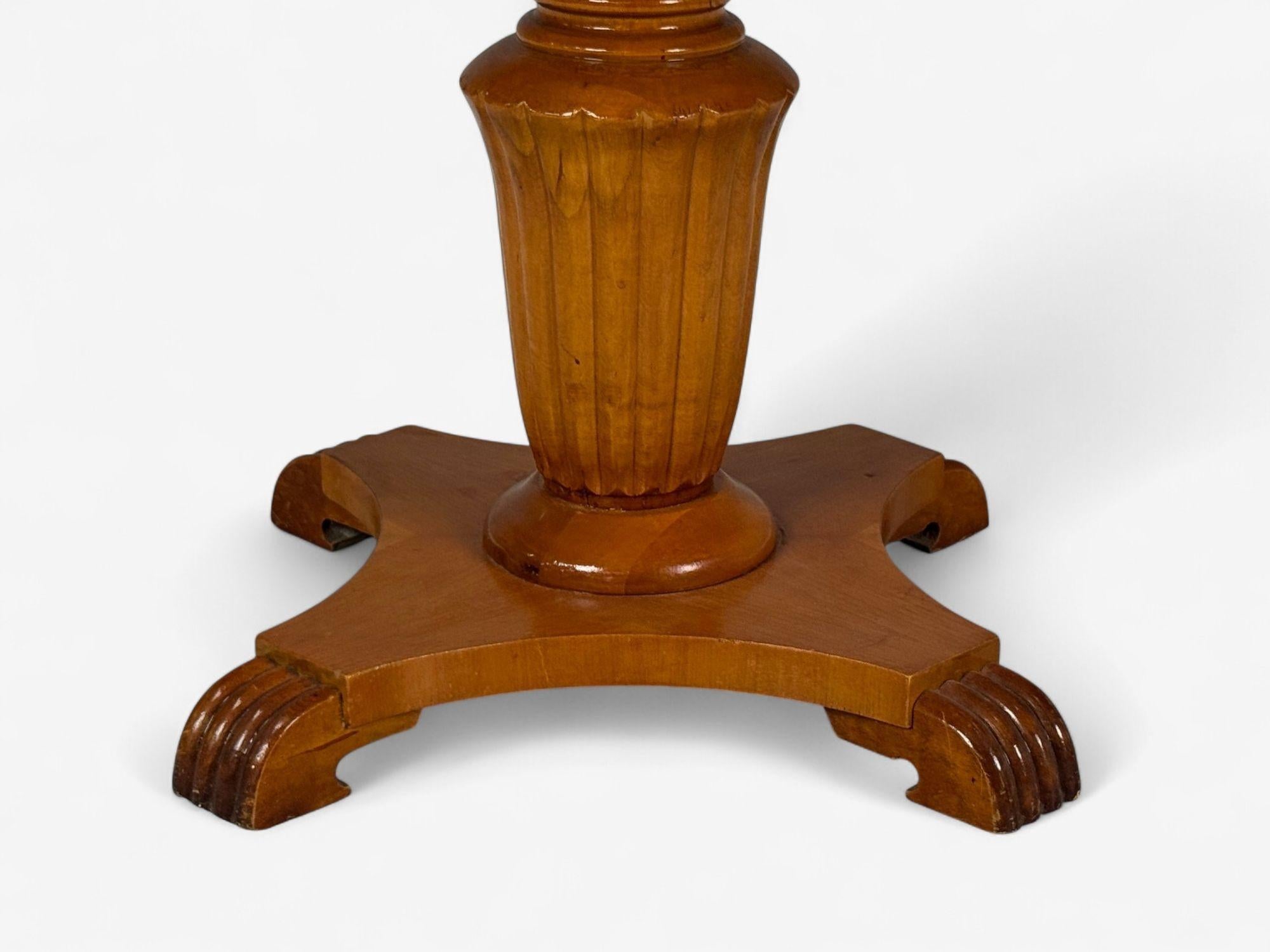 Swedish Art Deco, Marquetry Inlay, Wood, Center Table, Sweden, 1930s For Sale 3