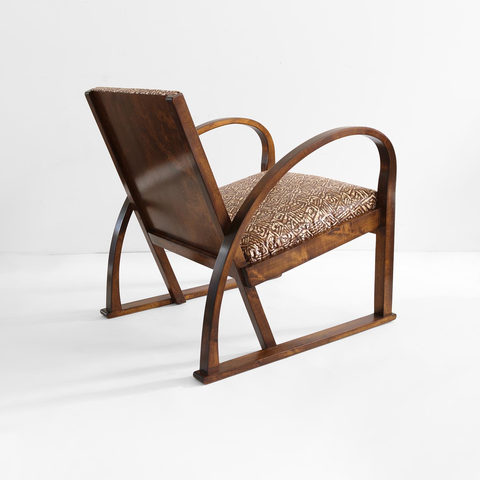 Mid-20th Century Swedish Art Deco, Modernist Armchair, Axel Larsson SFM Bodafors, 1930 For Sale