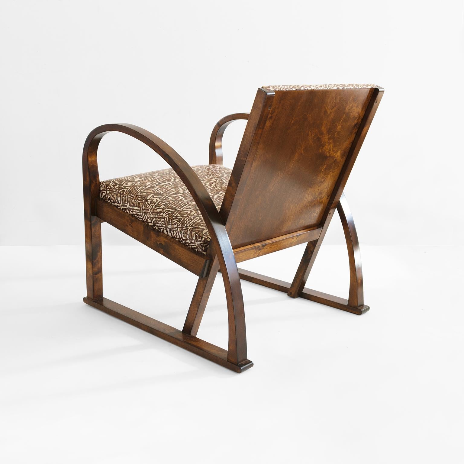 Swedish Art Deco, Modernist Armchair, Axel Larsson SFM Bodafors, 1930 For Sale 2