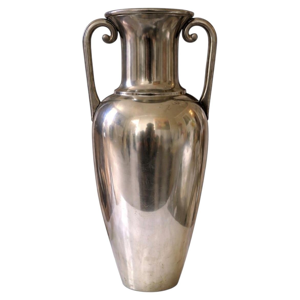 Swedish Art Deco Pewter Amphora Vase by Svenskt Tenn, 1930s
