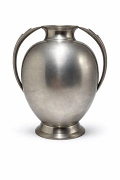 Swedish Art Deco Pewter Vase by GAB Guldsmedsaktiebolaget, 1936