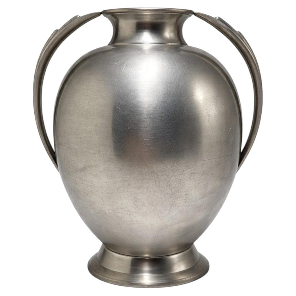 Swedish Art Deco Pewter Vase by GAB Guldsmedsaktiebolaget, 1936