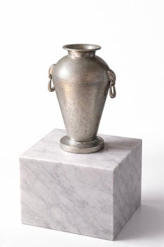 Swedish Art Deco Pewter Vase by Guldsmedsaktiebolaget GAB, 1938