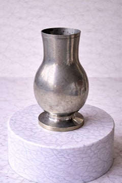 Swedish Art Deco Pewter Vase by Rolf Engströmer, Kron Silver 1933