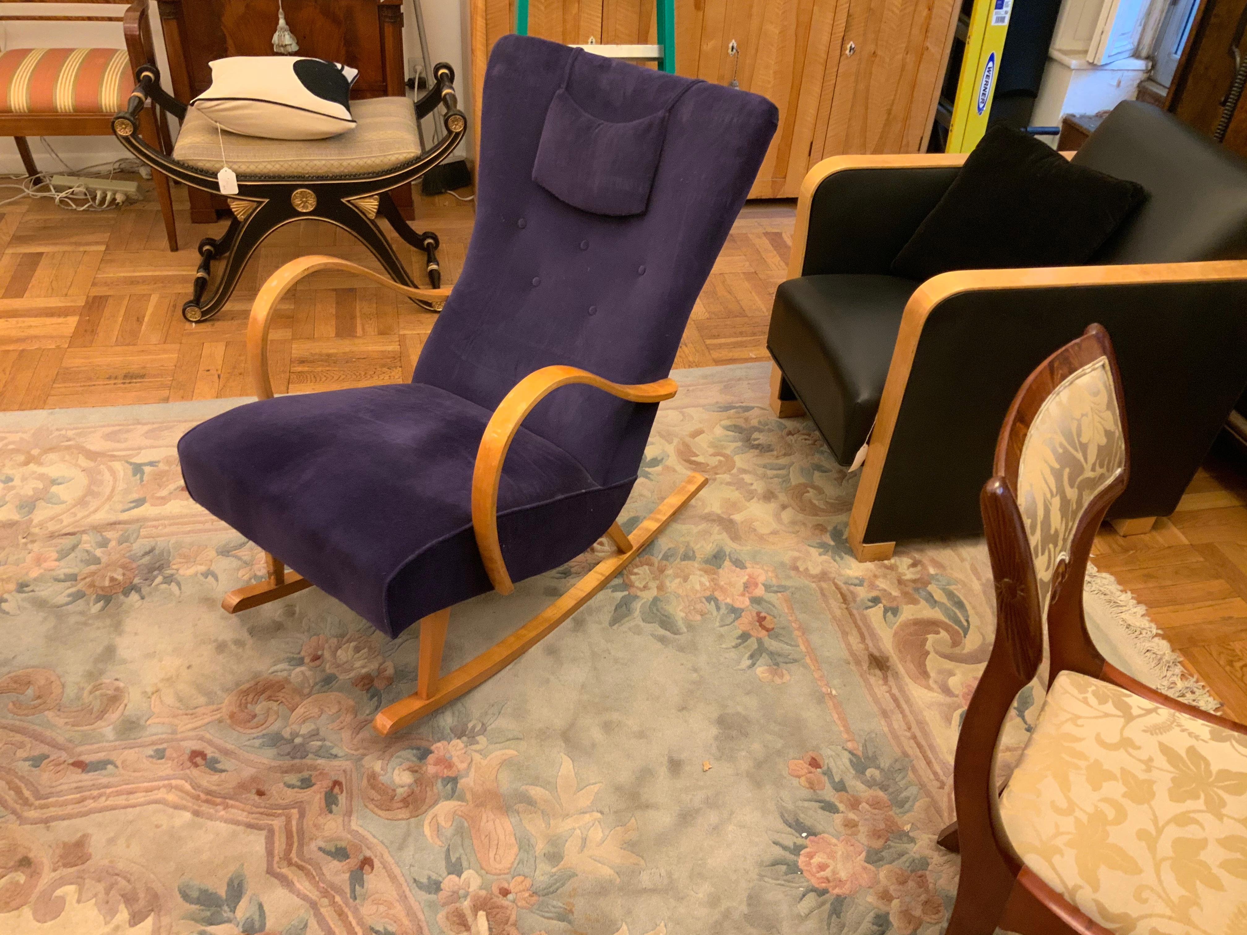 Swedish Art Deco Rocker In Excellent Condition In New York, NY