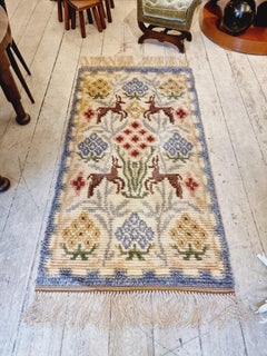 Swedish Art Deco rya/ shag rug, 1940s.