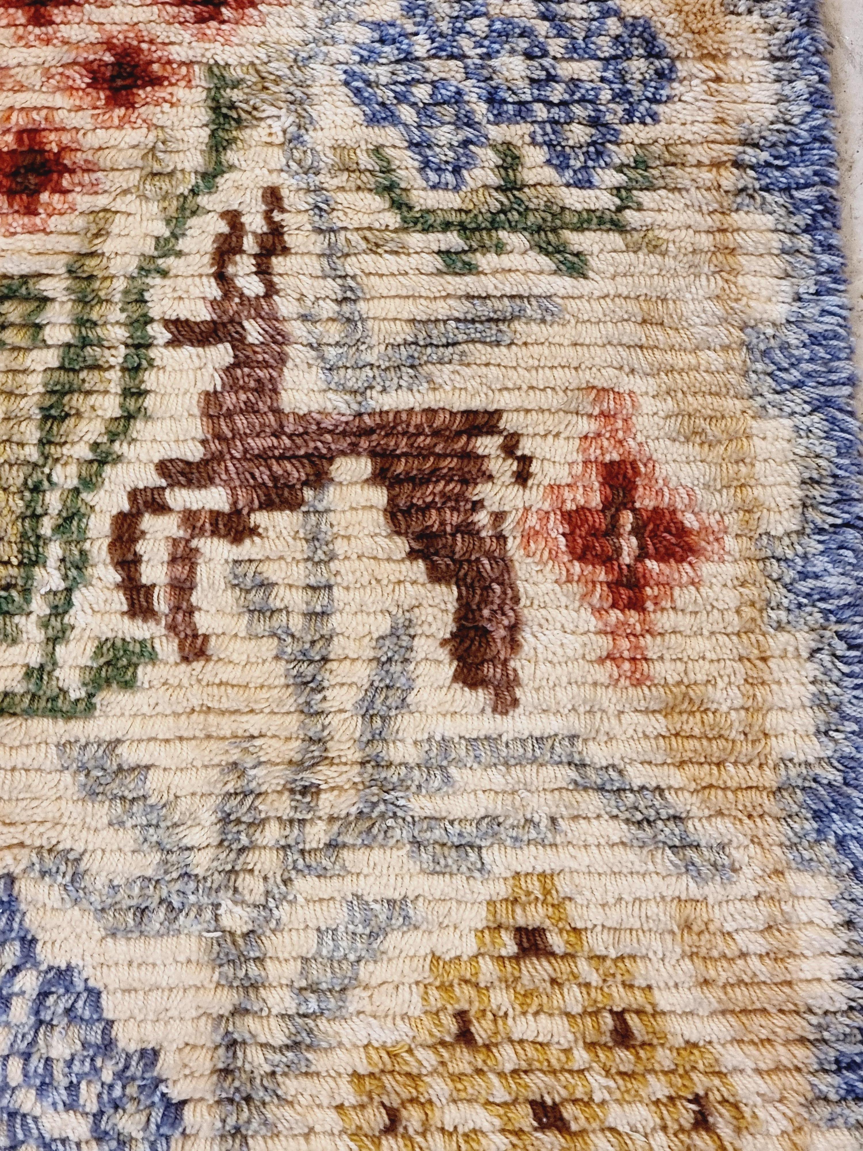 Swedish Art Deco rya/ shag rug, 1940s. 2