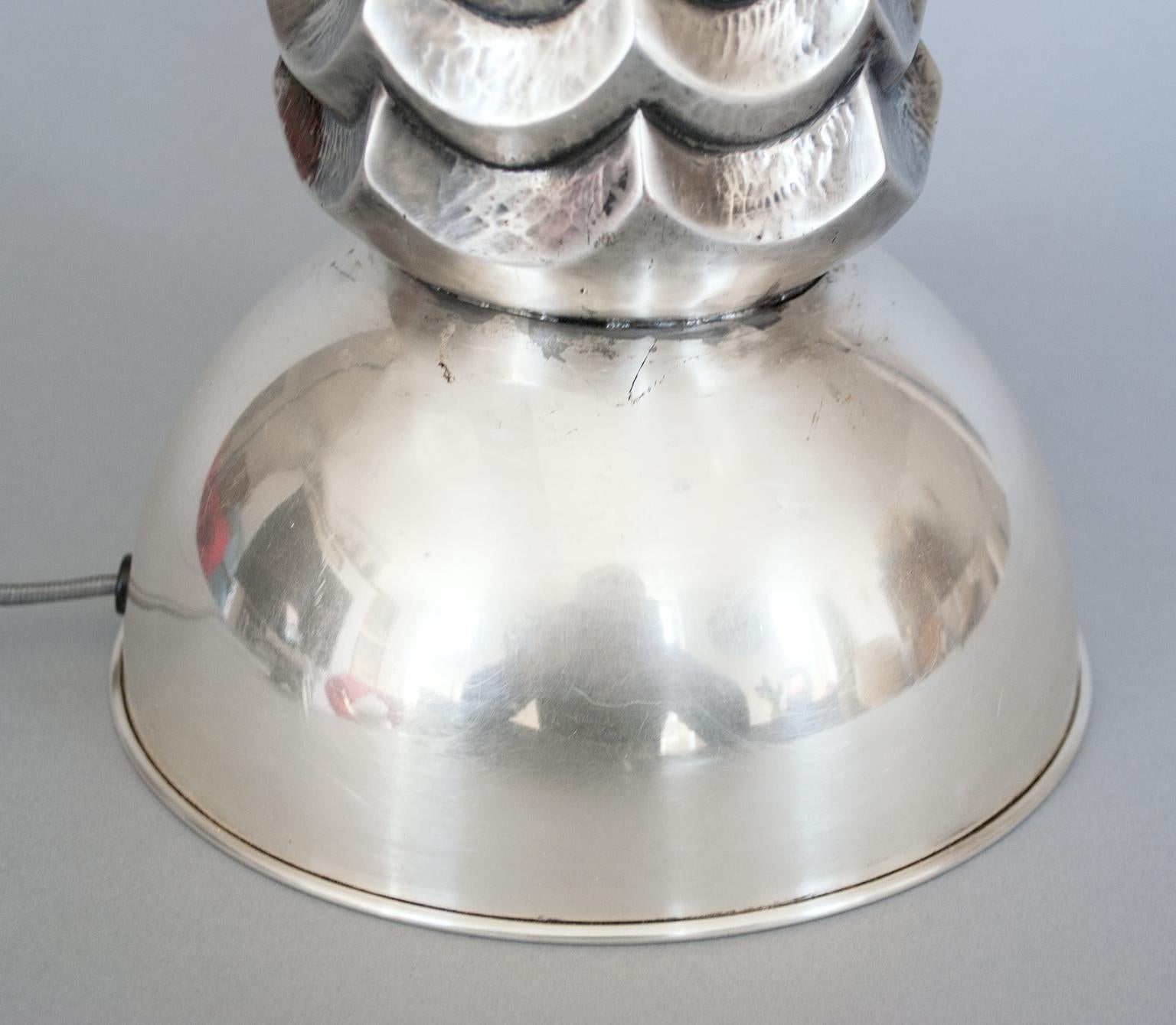 Per Torndahl Swedish Art Deco Silver Plated Lamp for Atelier Torndahl. 3