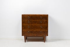 Swedish Art Deco Stained Birch Bureau