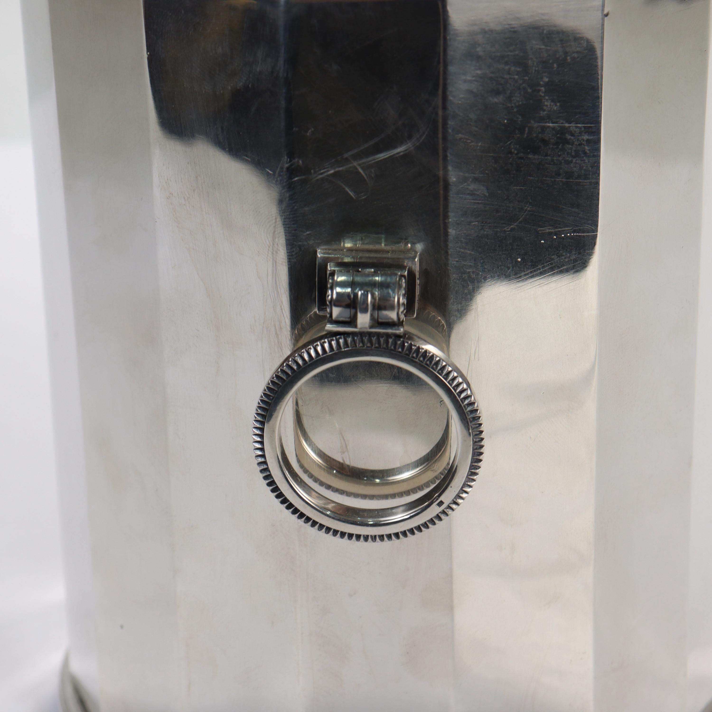 Contenitore o Humidor svedese in argento Sterling Art Deco di Erik Fleming per Borgila in vendita 4