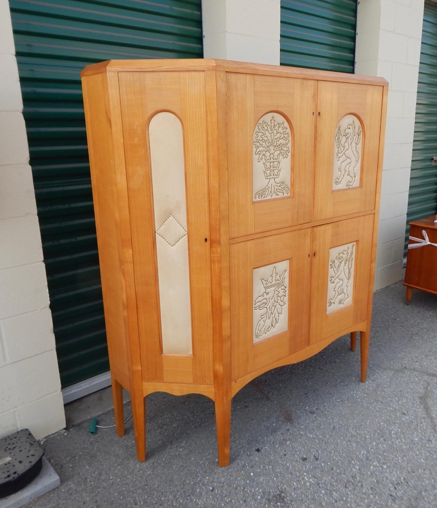 Swedish Art Deco Storage Cabinet by Otto Schulz for Boet In Good Condition For Sale In Richmond, VA