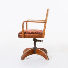Swedish Art Deco Swivel Chair by G. Ericsson for Royal Institute of Technology