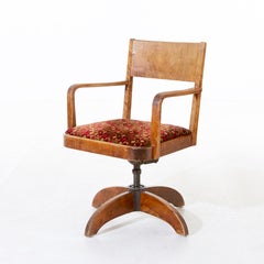 Swedish Art Deco Swivel Chair by G. Ericsson for Royal Institute of Technology