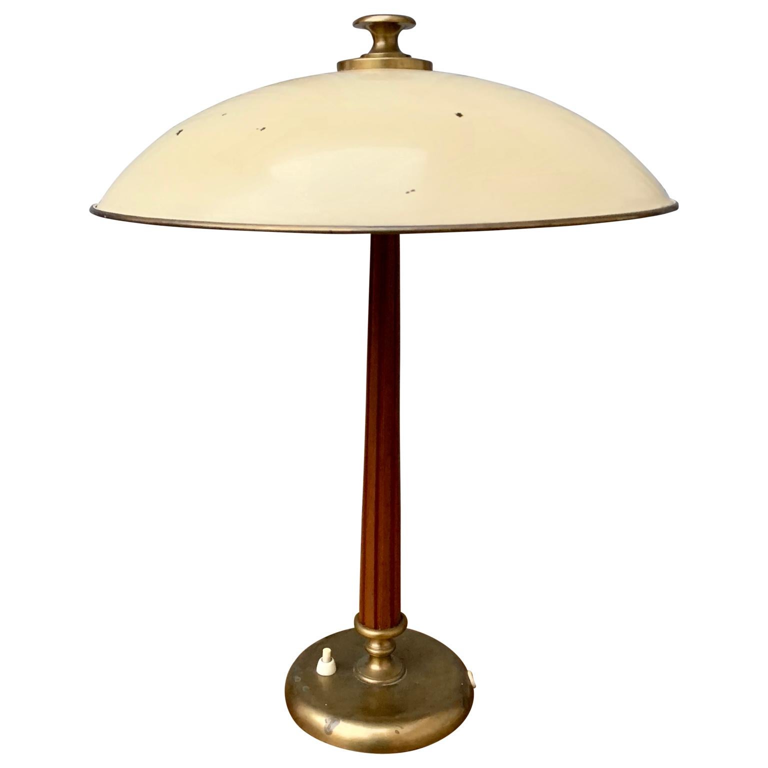 Lacquered Swedish Art Deco Table Lamp by Böhlmark, Stockholm, circa 1940