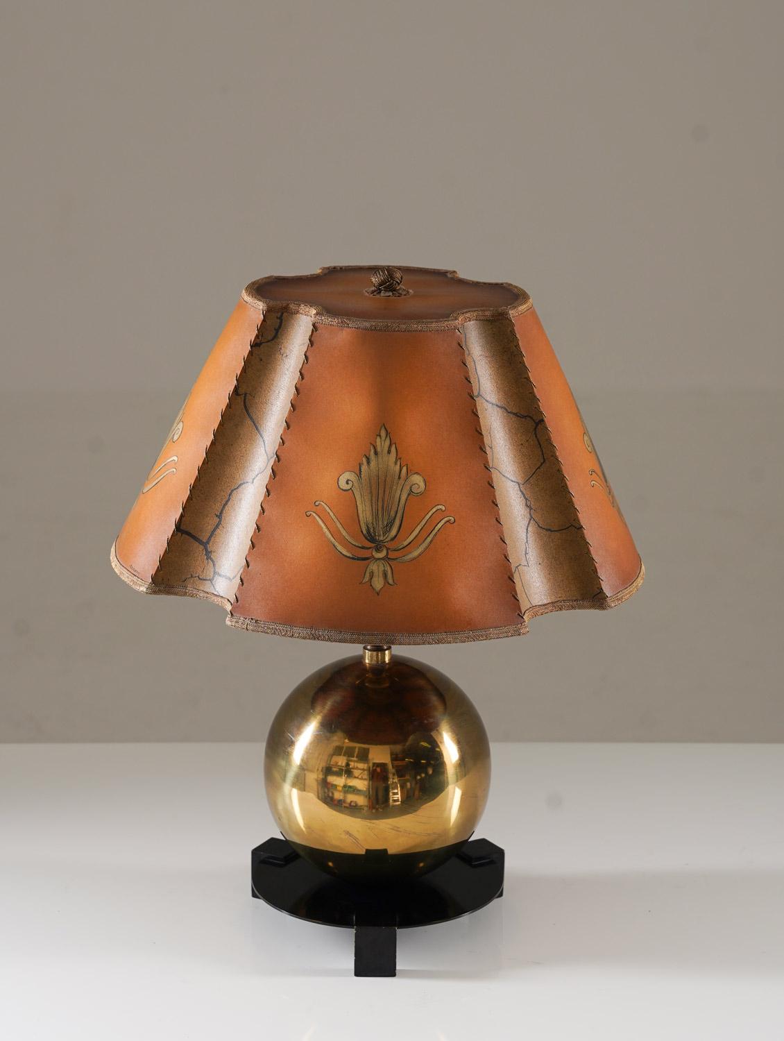 Scandinavian Modern Swedish Art Deco Table Lamp by Corona For Sale