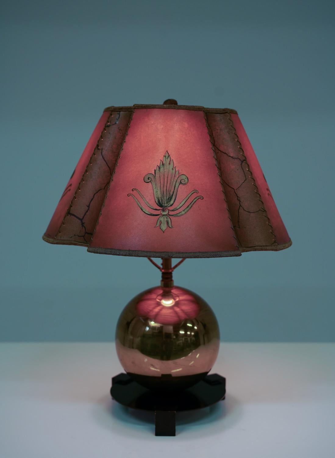 Swedish Art Deco Table Lamp by Corona For Sale 2