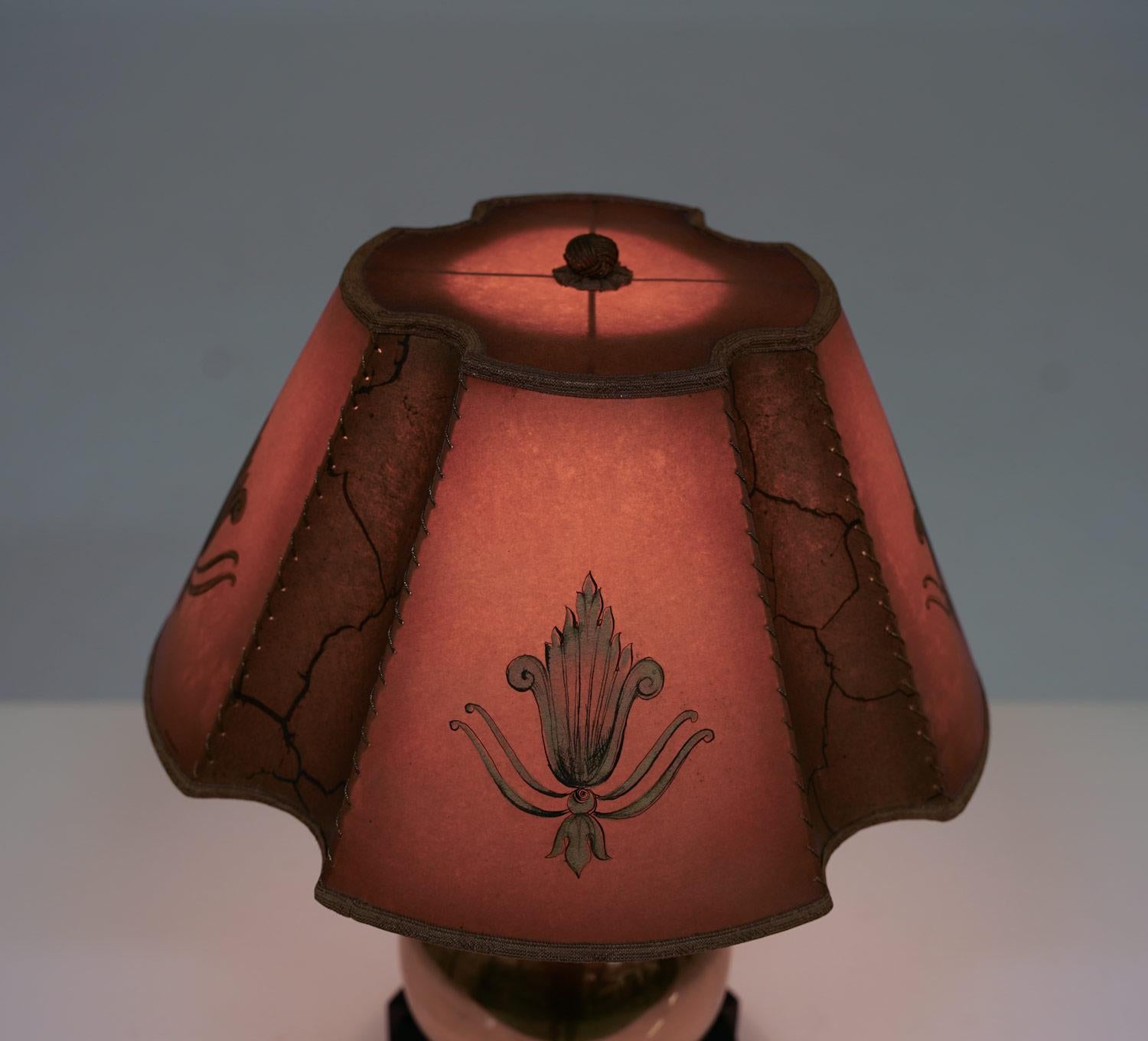 Swedish Art Deco Table Lamp by Corona For Sale 3