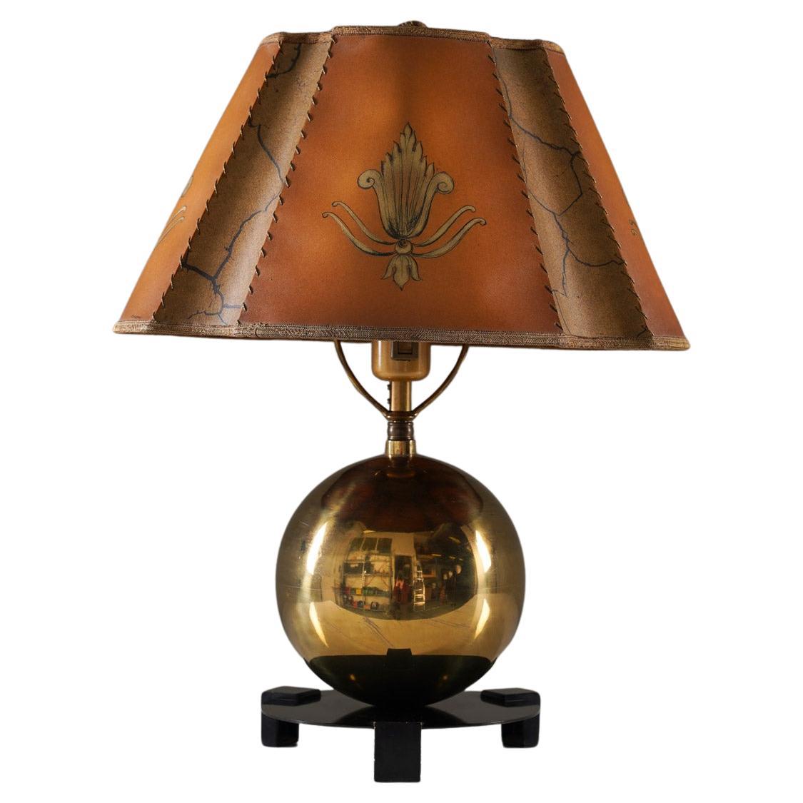 Swedish Art Deco Table Lamp by Corona For Sale