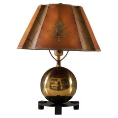 Vintage Swedish Art Deco Table Lamp by Corona