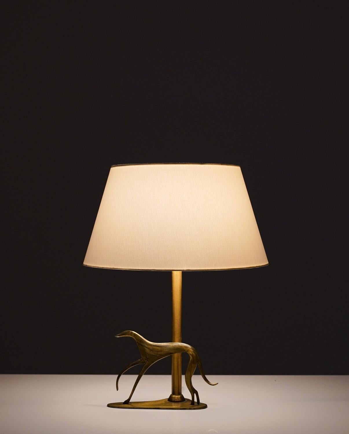 Swedish Art Deco Table Lamp in Brass 2
