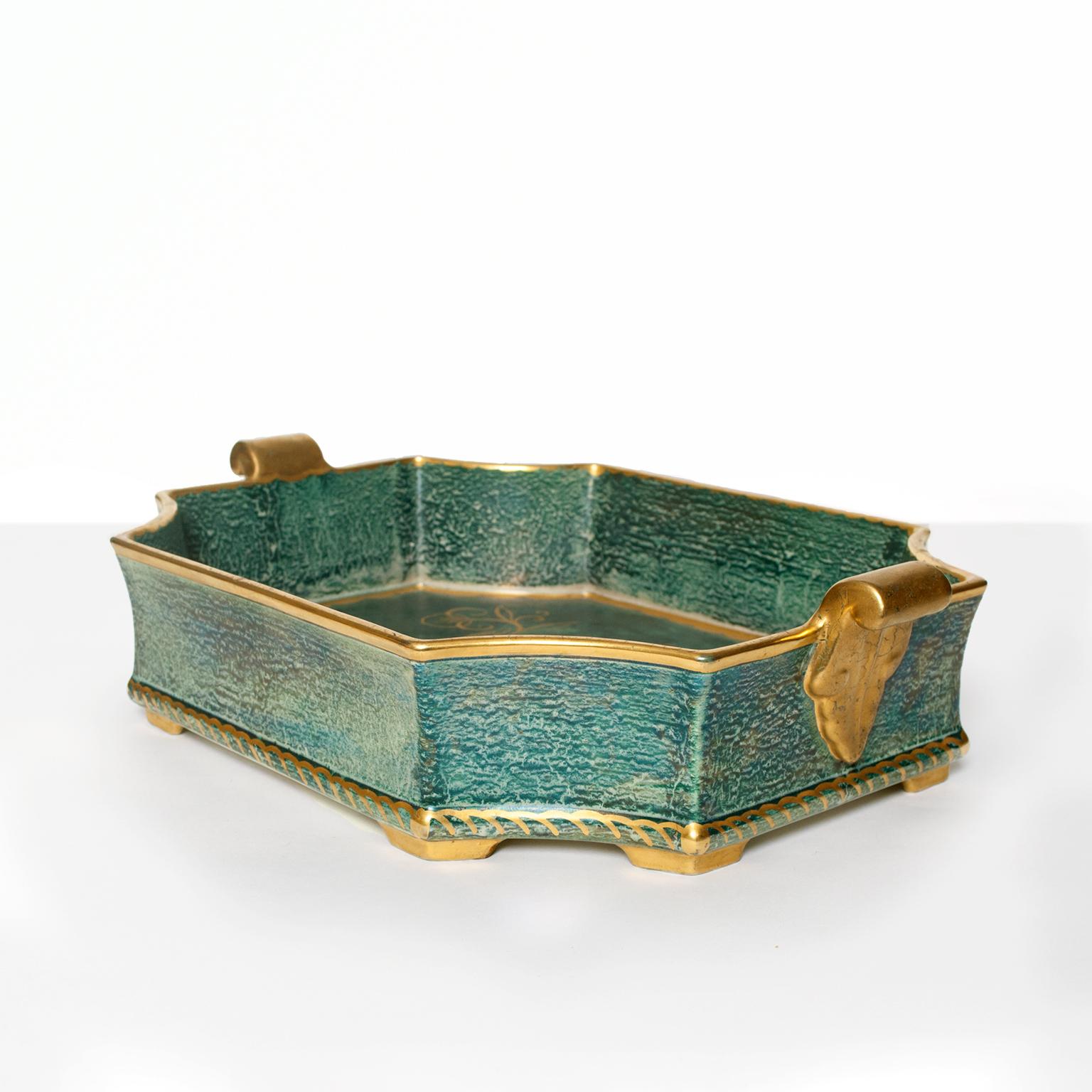 Swedish Art Deco Tray / Bowl by Josef Ekberg, Gustavsberg (Schwedisch)