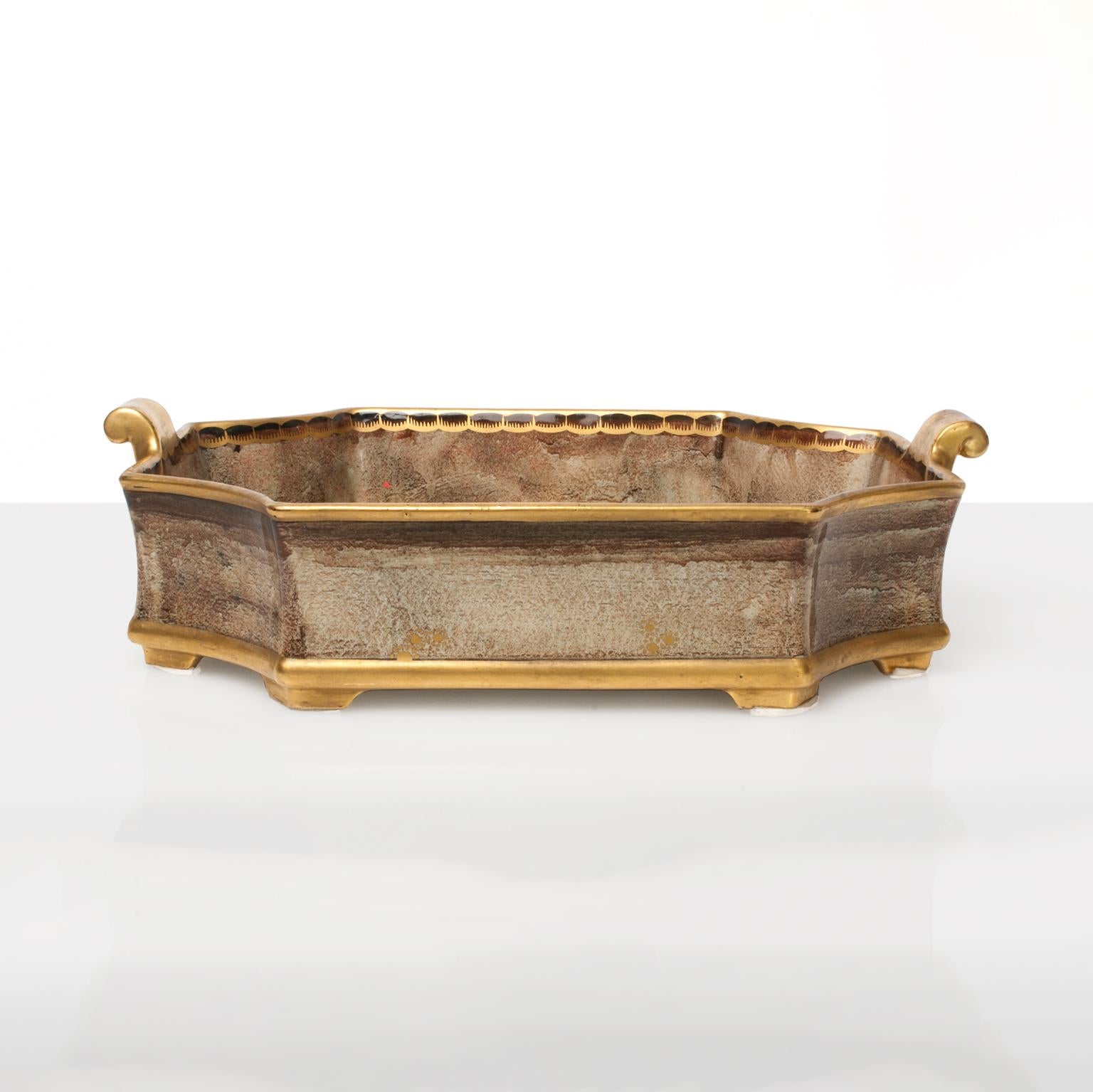 20th Century Swedish Art Deco Tray or Bowl by Josef Ekberg for Gustavsberg For Sale
