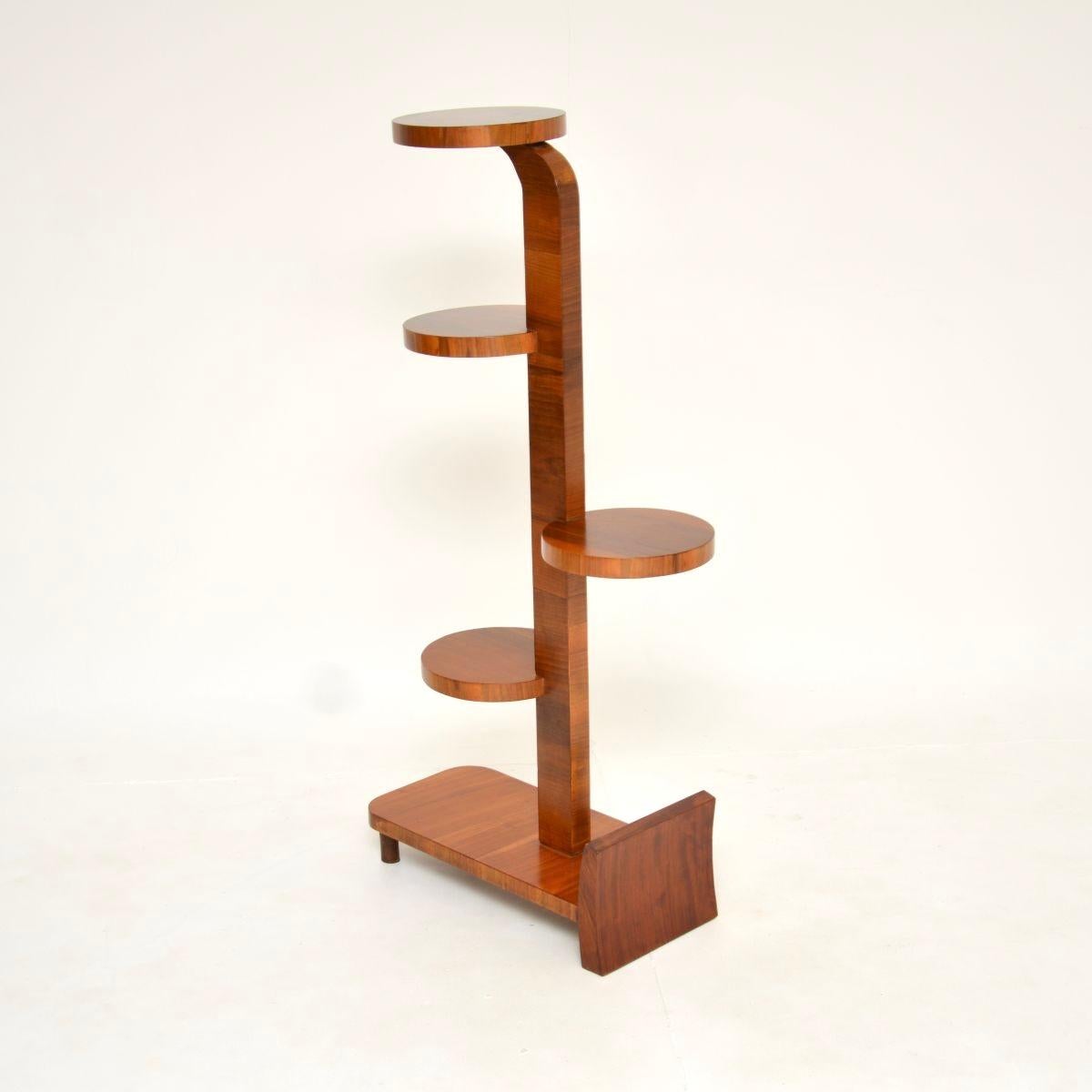 Svedese Piantana svedese in noce Art Deco in vendita