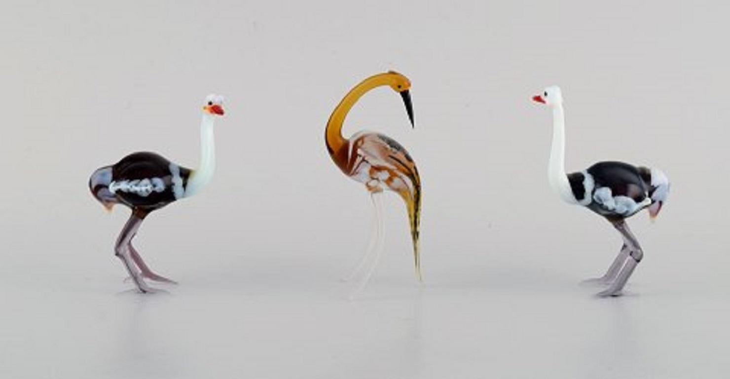 Swedish art glass. 11 miniature figures in the form of birds in mouth-blown art glass, 1970s-1980s.
Largest measures: 9.5 x 5 cm.
In excellent condition.