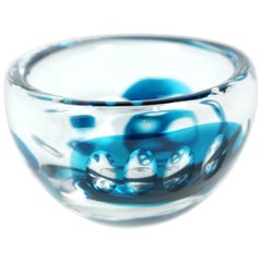 Swedish Art Glass Bowl by Vicke Lindstrand for Kosta Glasbruk