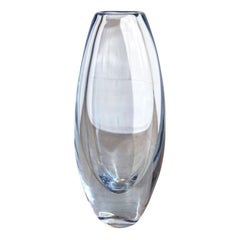 Schwedische Kunstglas-Kristallvase von Strombergshyttan