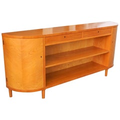 Swedish Art Moderne Book Case/Cabinet in Golden Elm, circa 1940