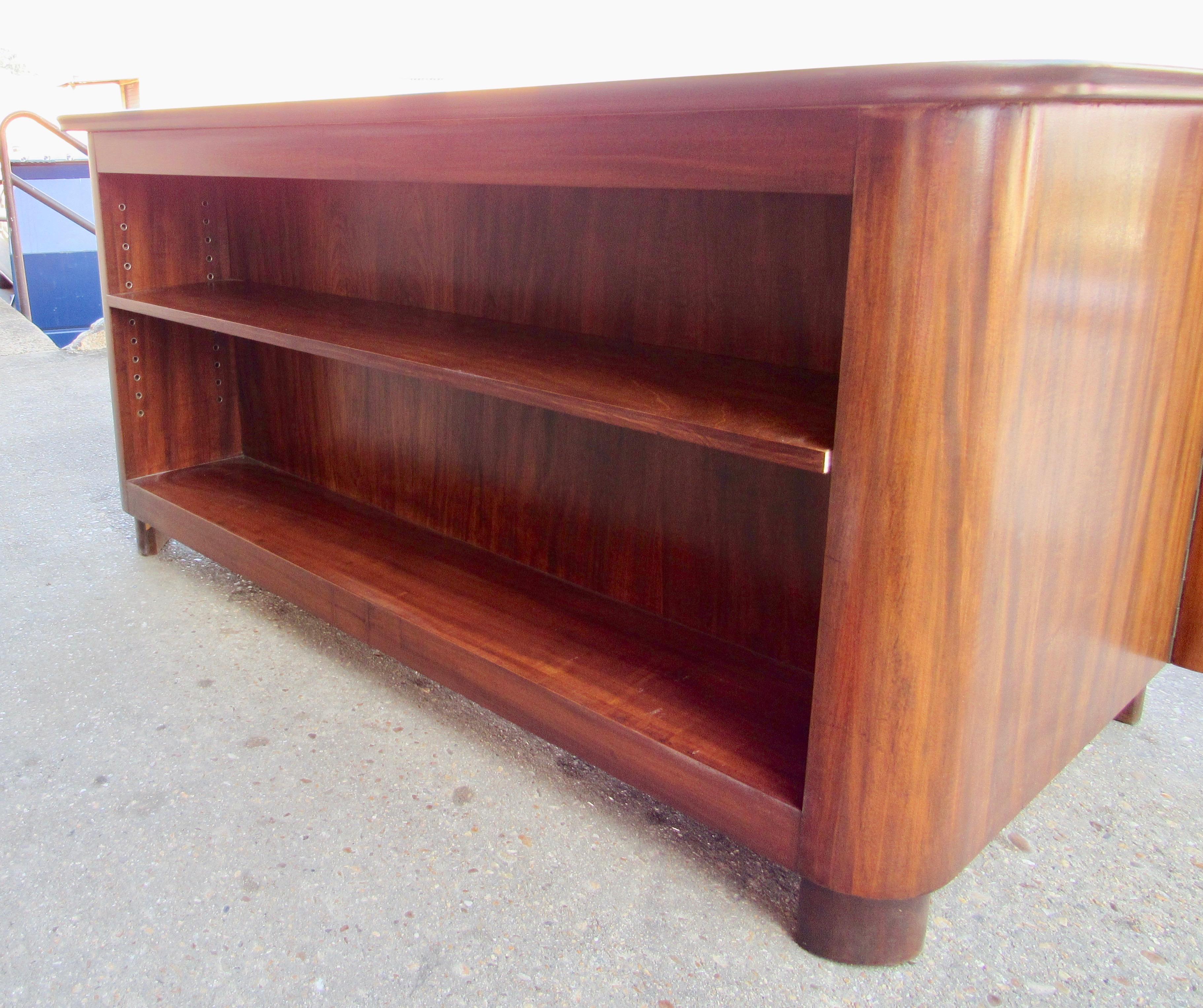 Mid-20th Century Swedish Art Moderne Desk in Walnut by circa 1940