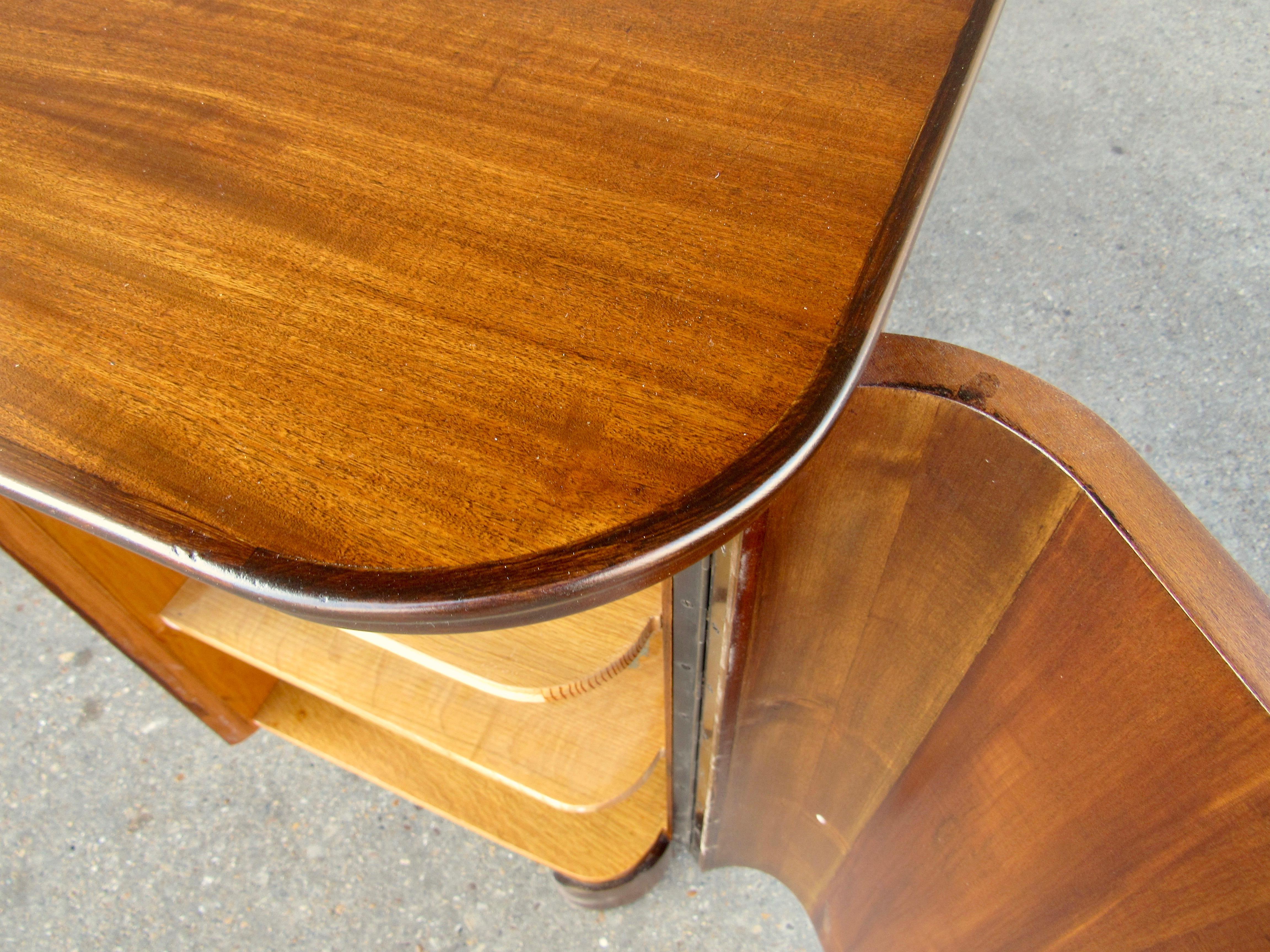 Swedish Art Moderne Desk in Walnut by circa 1940 4