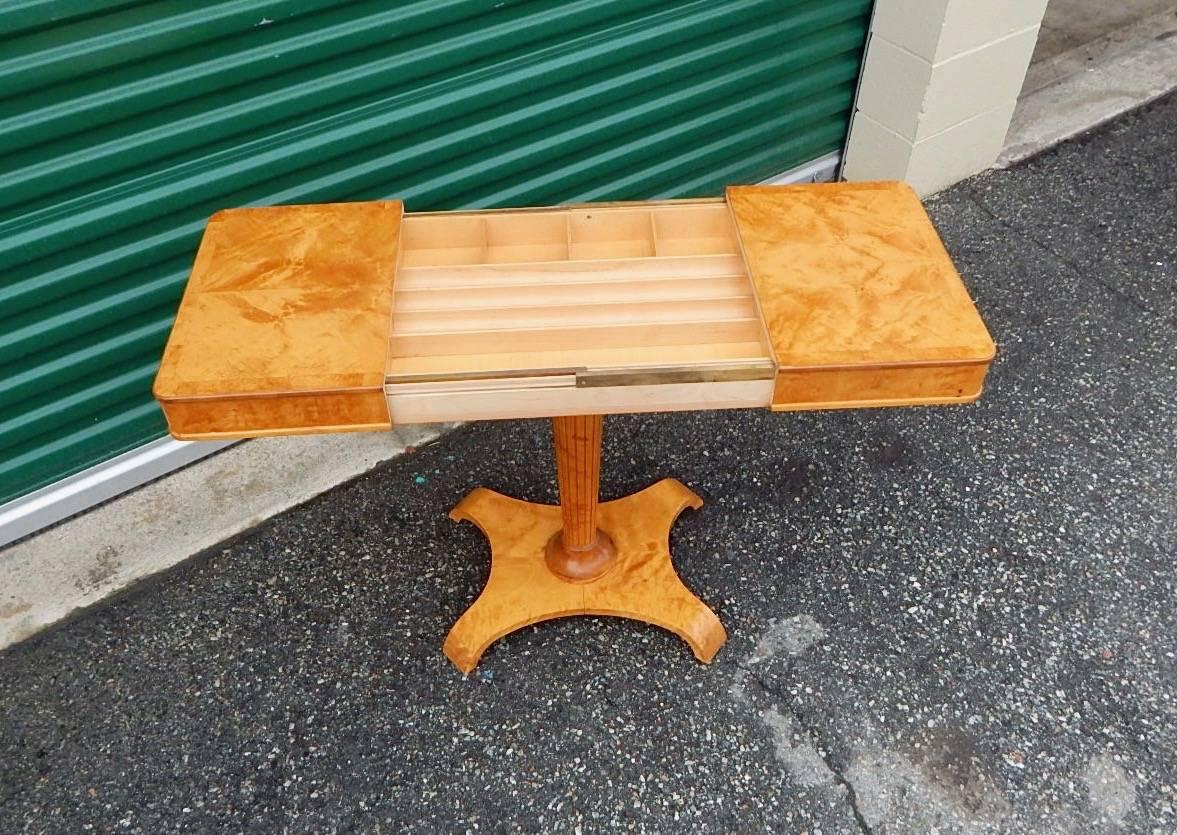 Swedish Art Moderne Side Table-Sewing Table-Axel Larsson for Bodafors, 1940s In Good Condition For Sale In Richmond, VA