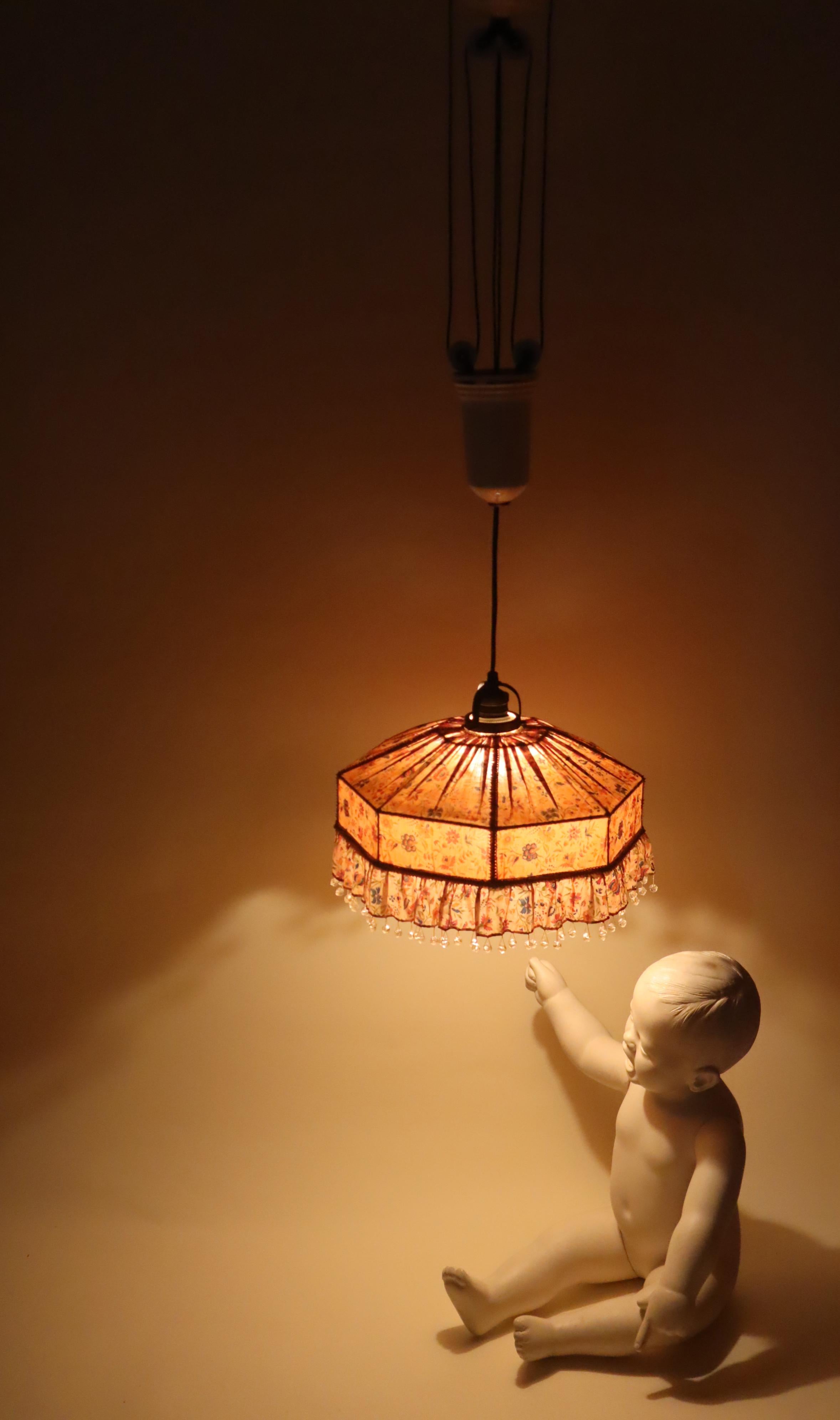 Swedish Art Nouveau Counterweight Pendant in the Style of Josef Frank For Sale 9