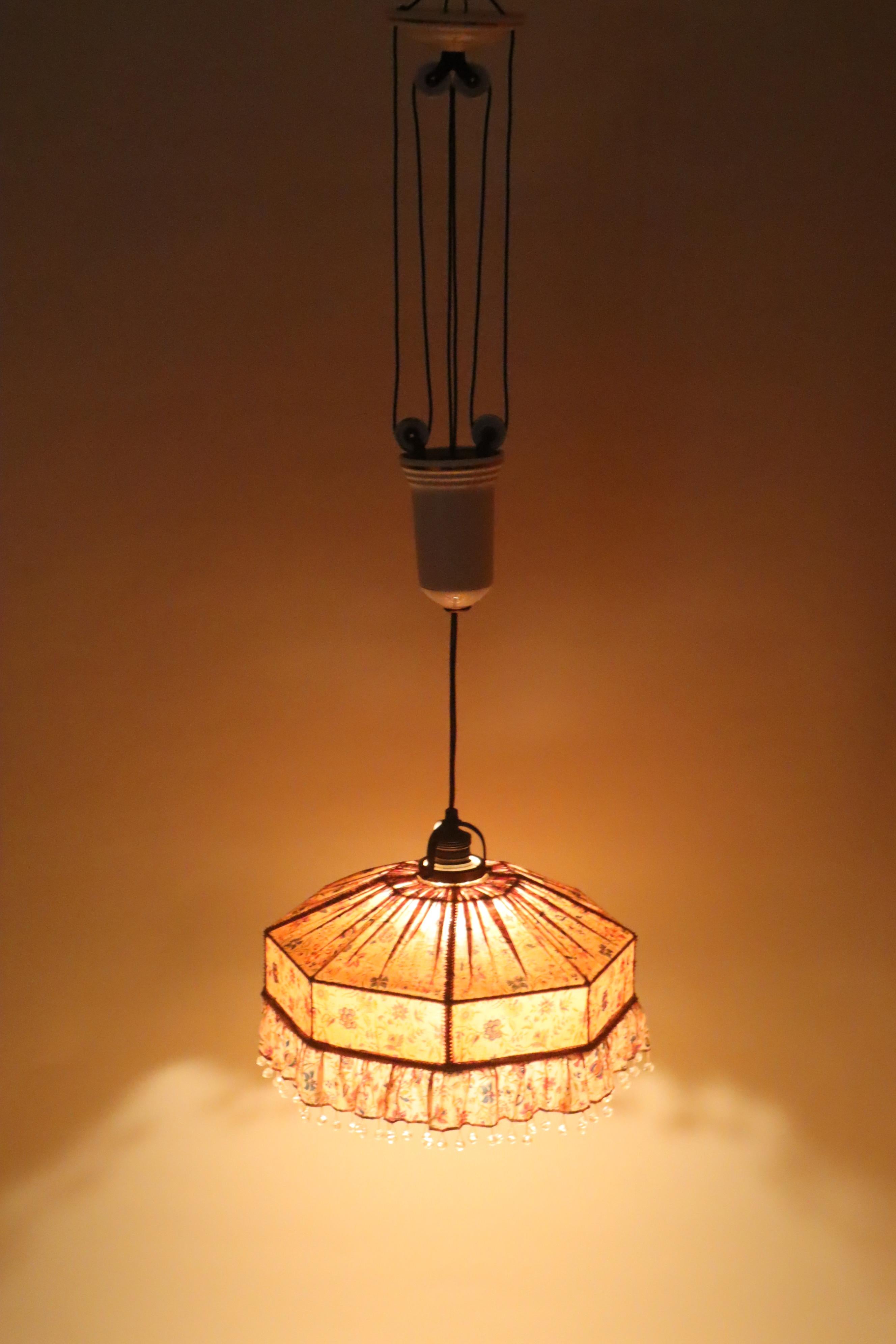 Swedish Art Nouveau Counterweight Pendant in the Style of Josef Frank For Sale 10