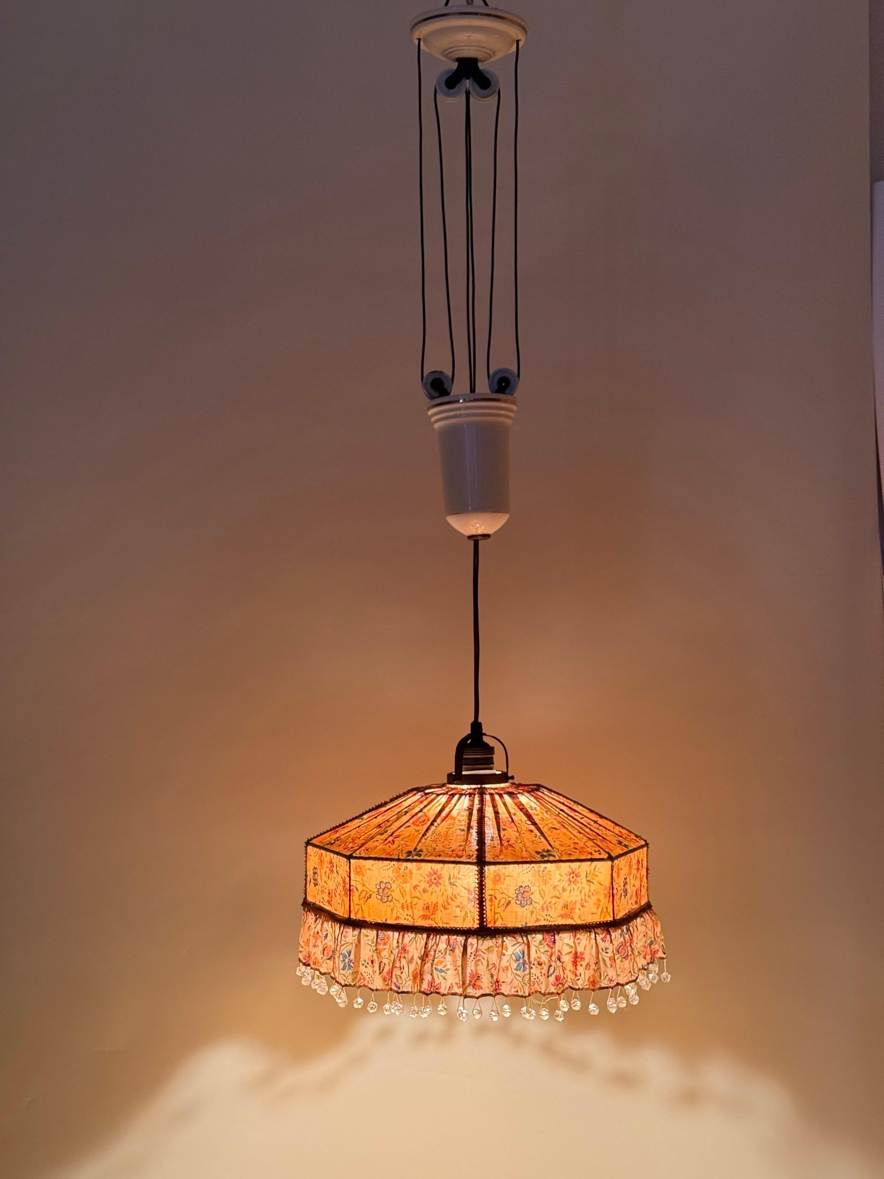 Swedish Art Nouveau Counterweight Pendant in the Style of Josef Frank For Sale 13